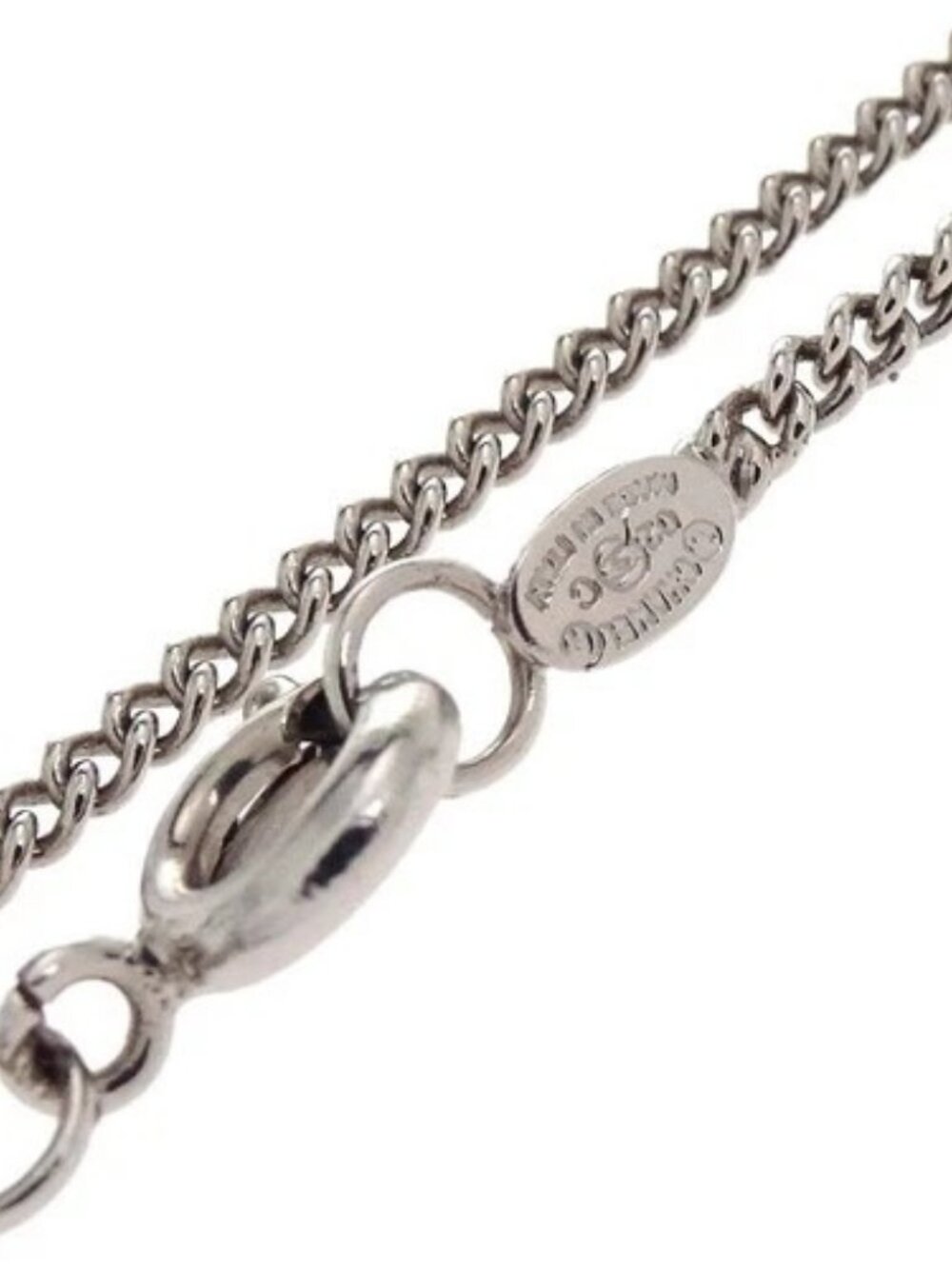 Chanel CC Chain Necklace Silver White 02C 167500 - Picture 4 of 4